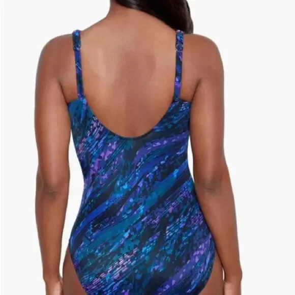 MiracleSuit One Piece Swimsuit Womens Size 16 Mood Ring Siren Flattering Fit NWT - Picture 14 of 14